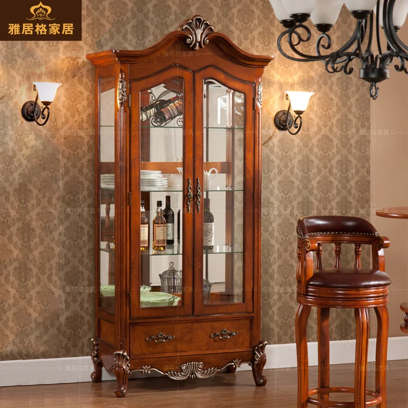 Yaju muebles americanos enfriador de vino en casa madera moda gabinete