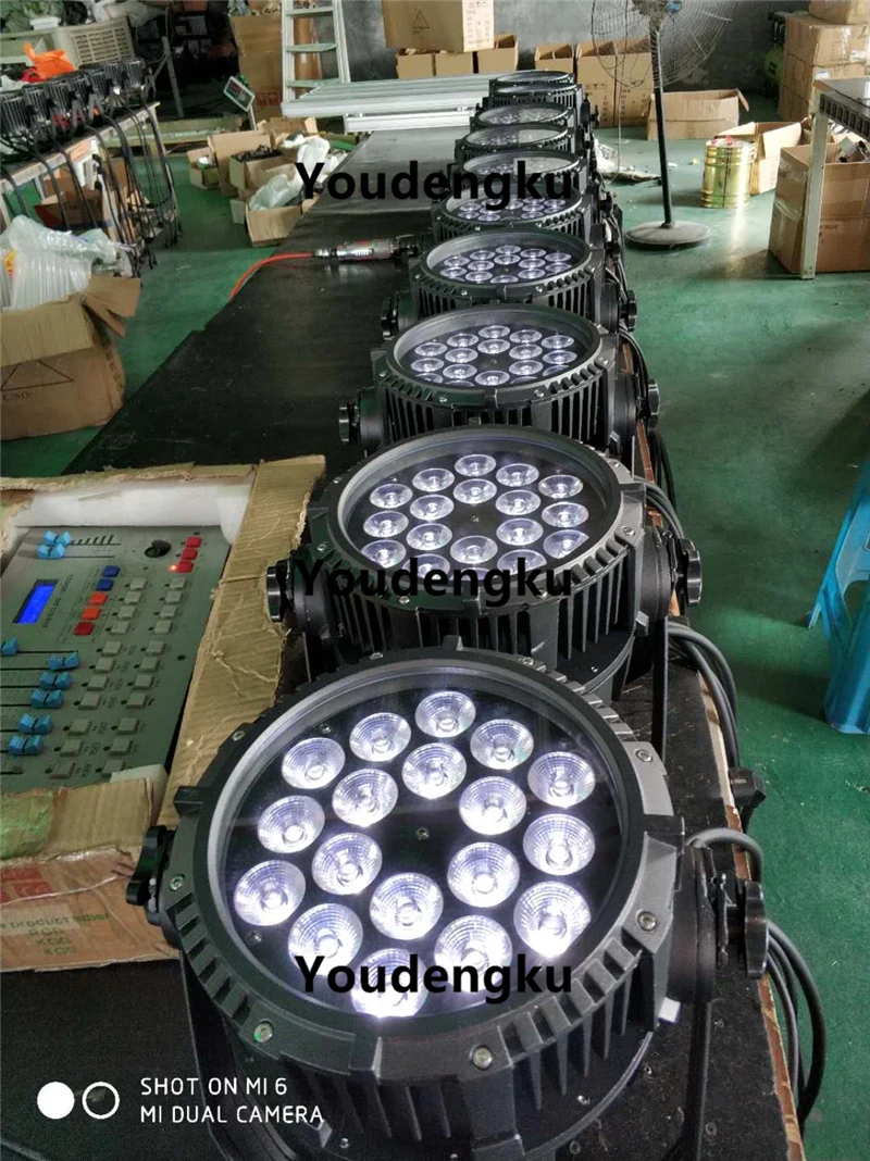20 шт. Dj DMX RGBWA UV водонепроницаемый IP65 Led Par банок rgbwa uv 6в1 led настенная стирка par свет