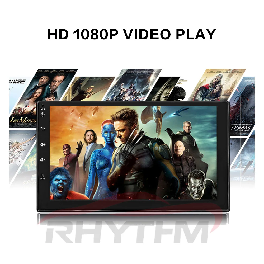 Автомагнитола универсальная 7 &quot 2din Android 1 Dvd радио Bluetooth стерео Gps 1080P SWC сенсорный