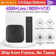 IPTV Italy Spain Xiaomi Mi Box 3 SUBTV Arabic France Danish IPTV Subscription Android 8.0 IP TV Portuguese French Full HD IPTV  