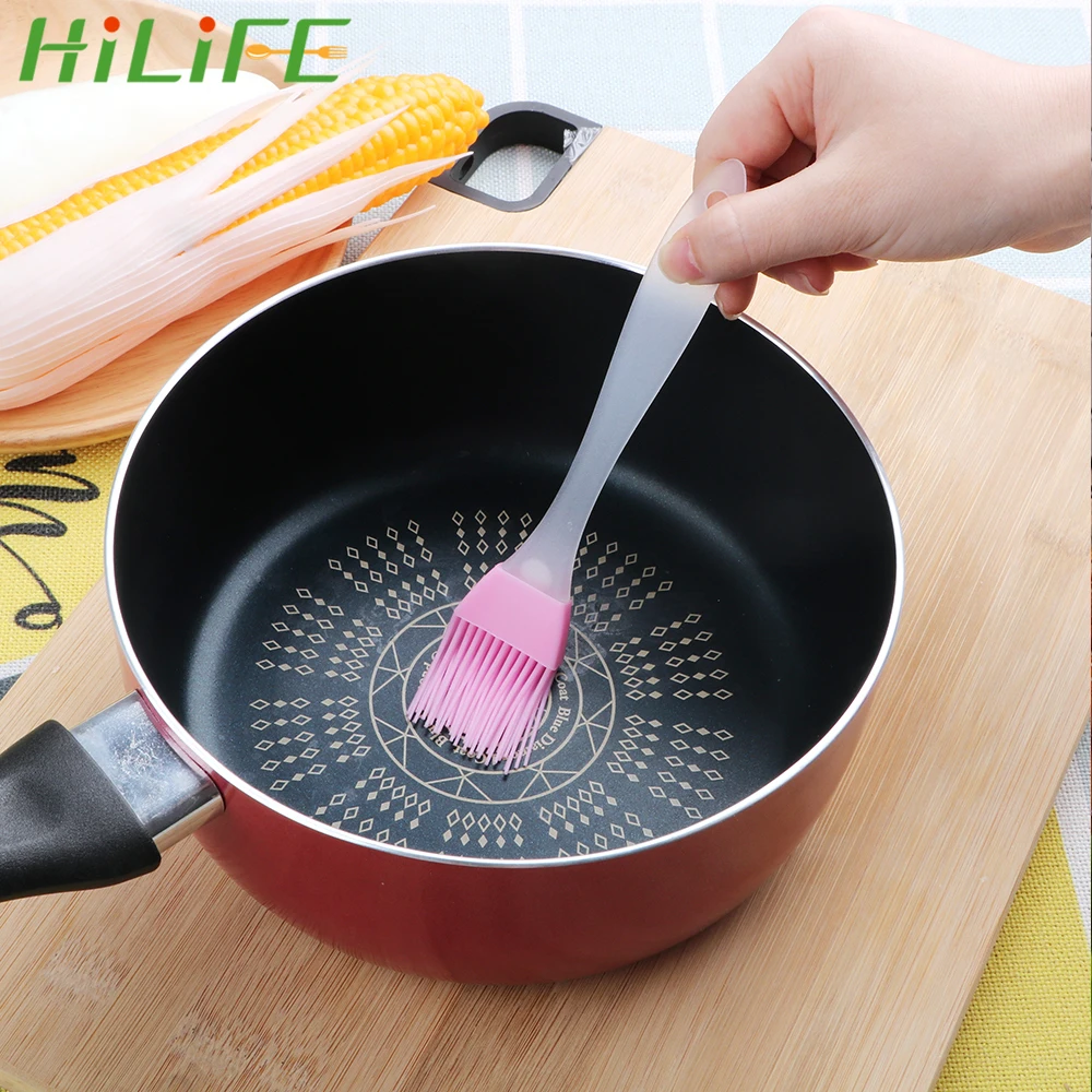 

HILIFE kitchen Tools Basting Brush Chef's Spice Brush High Temperature Resistance BBQ Tools Silicone Oil Brush Bake Tool