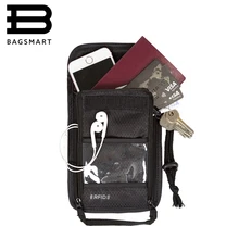 BAGSMART Reise Zubehör 2016 Neue RFID Pass Brieftasche Pass Bank Kartenhalter Tasche Passdecke Lässig Reise Münzhalter