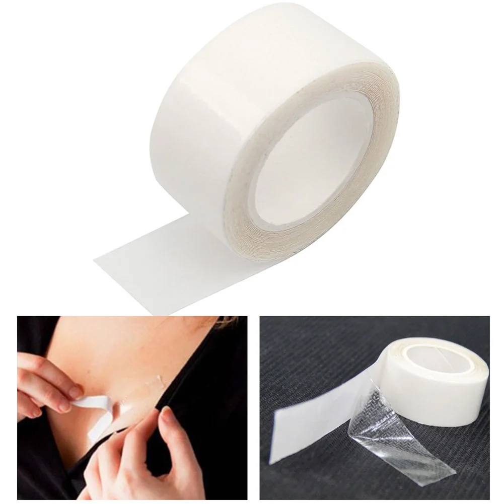 5M Anti Slip Tape Waterproof Dress Double Sided Self Adhesive Bra Strip  Transparent Lingerie Tape Safe Fashion Women Girl V-neck