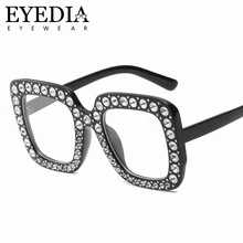Новые модные женские роскошные Украшенные жемчугом очки Квадратные оправы для очков женские роскошные розовые черные солнцезащитные очки L58063CJ