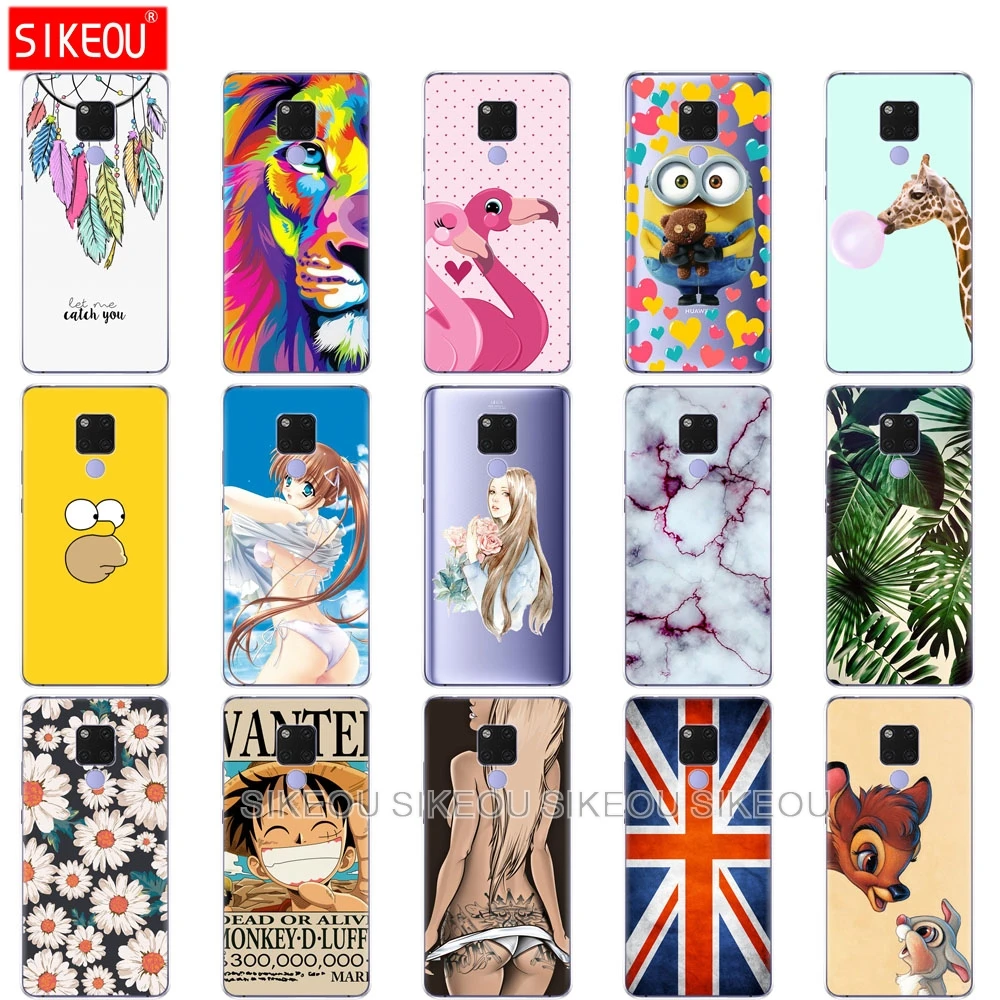 

Soft silicone Case For Huawei Mate 20 pro Transparent new design Phone shell For Huawei Mate 20 X Cover Coque Capa for mate20