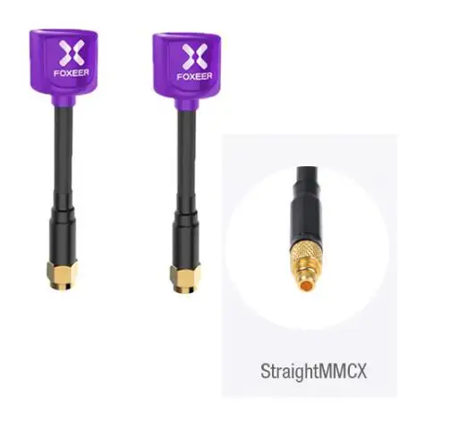 Foxeer 5,8 Г 3dBi TX RX RHCP круговой поляризационные Omni FPV телевизионные антенны SMA RP-SMA гриб телевизионные антенны - Цвет: Purple Straightmmcx