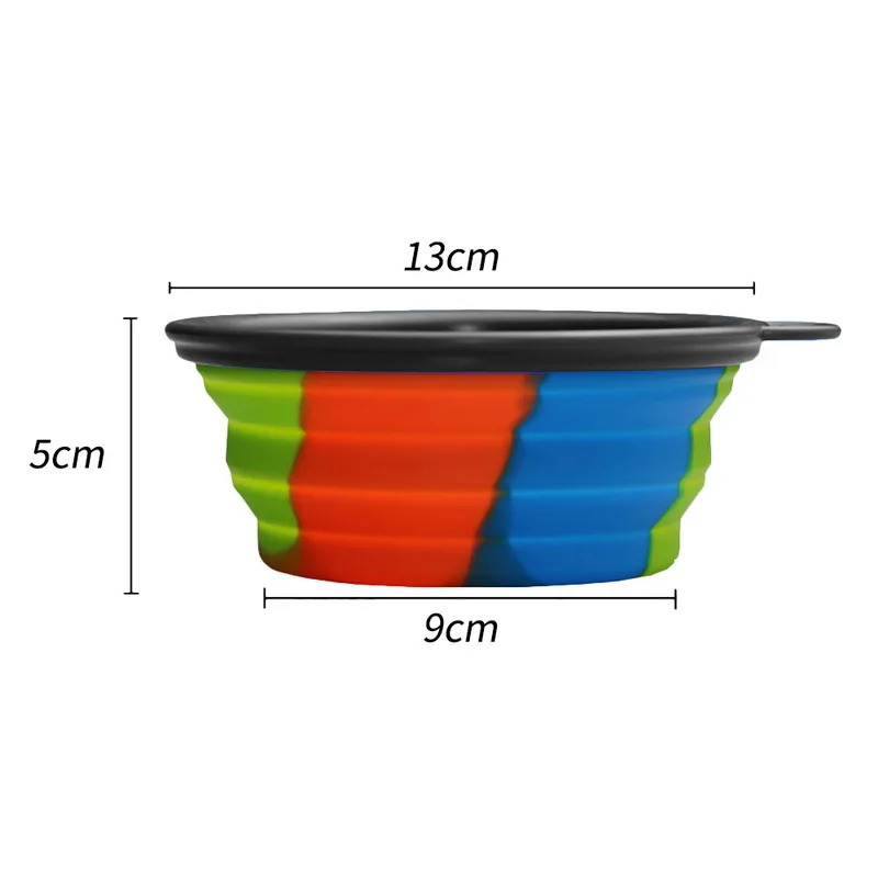 Горячая 4 шт./компл. камуфляж домашнее животное силиконовый Складная миска наряд портативный складной путешествия Домашние животные вода еда питатель аксессуары для домашних животных