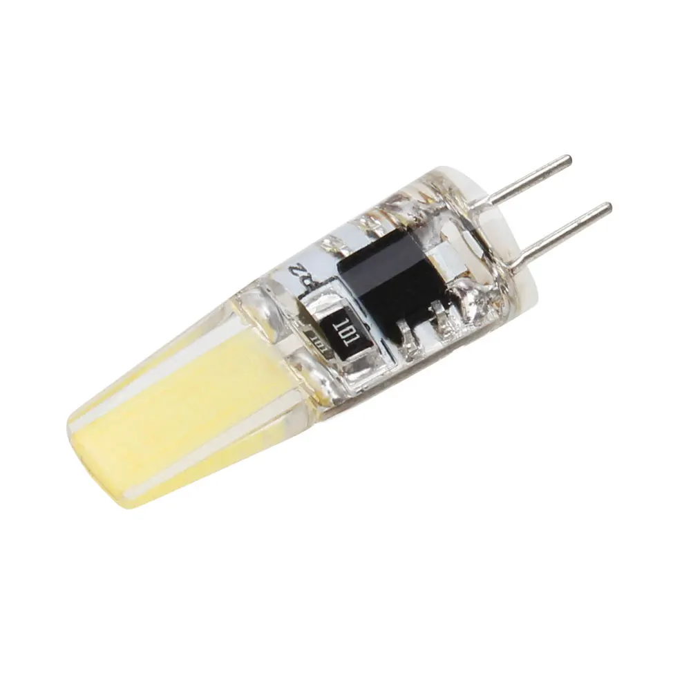 10 шт./лот Светодиодная лампа G4 AC DC 12V 220V 6W COB мини G9 угол луча 360 заменить галогенные