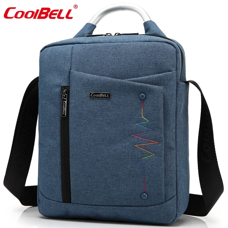  CoolBell Brand Casual Fashion Bag for iPad Air 2 3 iPad Mini iPad 4 Men Women Tablet Bag 8,10.6,12.4 inch Laptop Messenger Bag 