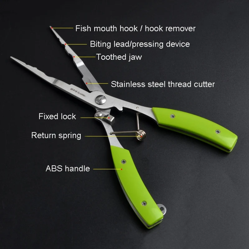 

Stainless Steel Multifunctional Fishing Plier Scissor Braid Line Lure Cutter Hook Remover Fish Use Tongs Scissors Fishing Tackle