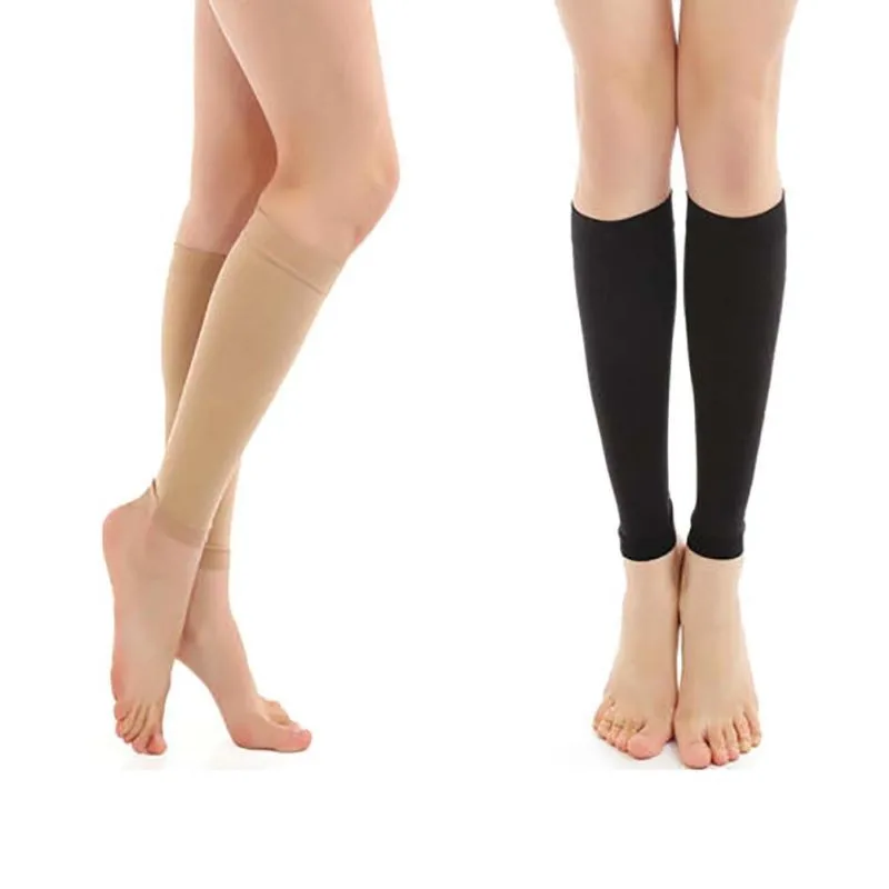 1 Pair Relieve Leg Calf Sleeve Brace Support leg warmer Compression Varicose Socks 20-30 mmhg sports leg sleeves