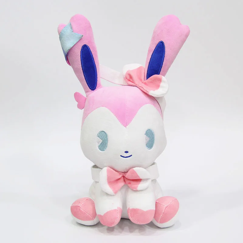 TAKARA TOMY Покемон 20 см сидя Eeveelution Eevee Jolteon Sylveon Мягкие плюшевые игрушки покемон плюшевые куклы Подарки для детей