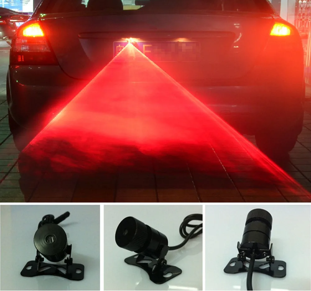 

Tail Fog Rain Driving Laser Beam Anti Rear-End Crash Caution Light For SUV 4WD Car Styling Auto Accessories