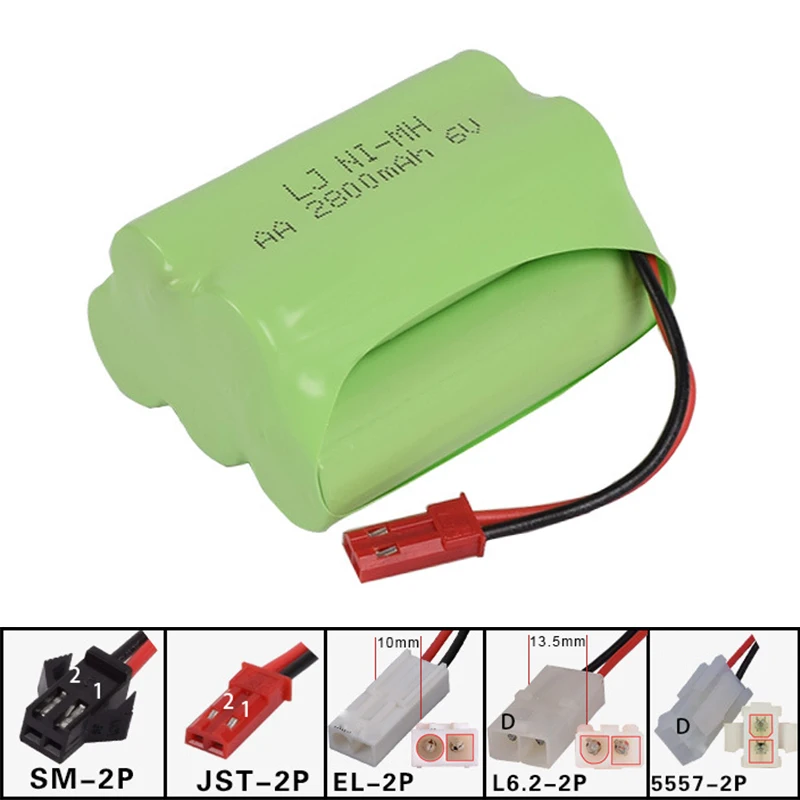 

6v 2800mah AA NI-MH T Battery Electric toys car ship robot free shipping