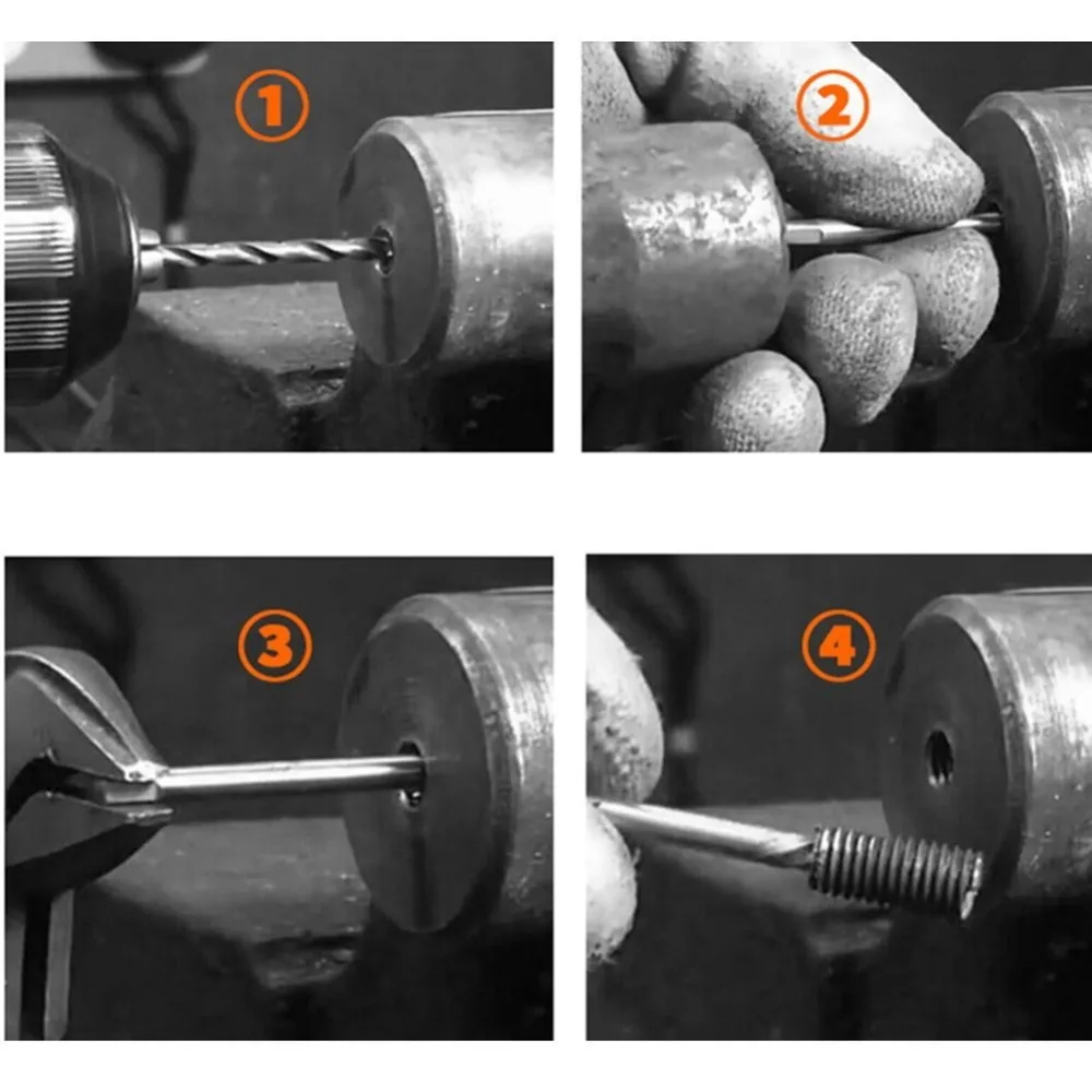 6 шт. Винт экстрактор центр сверла набор направляющих поврежденных сломанных шурупов набор инструментов для удаления болтов шпильки для удаления комплект электроинструмента