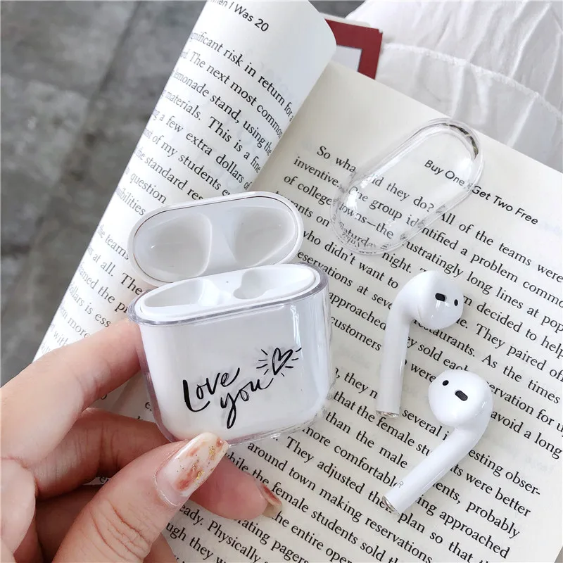 Сумки для Air Pods Микки капитан Бэтмен Минни Маус мультфильм Прозрачный чехол из поликарбоната для Airpods беспроводные Bluretooth наушники