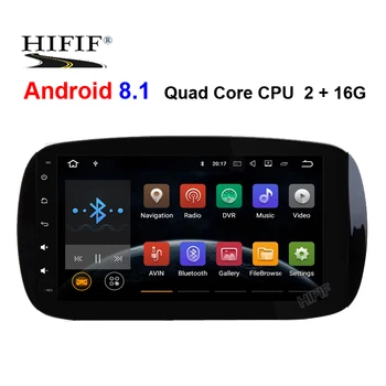 

Android 8.1 9''IPS HD full touch screen Car DVD radio Player For Benz SMART 2016- Quad Core 2G RAM GPS Navigation FM WIFI USB
