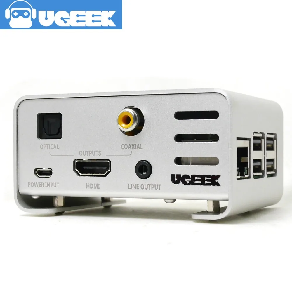 Алюминиевый Чехол для UGEEK AOIDE Digi Pro для работы с Raspberry Pi 3 Model B/2B 3B+ | Сделай Сам свой HiFi плеер с Raspberry Pi