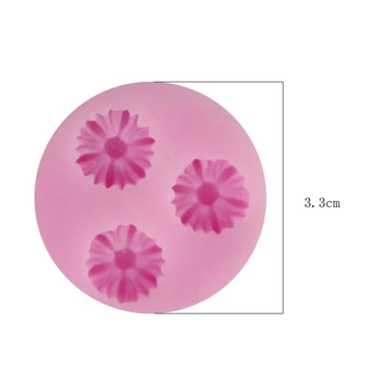 

3D flowers shape silicone cake decorating tool Eco-Friendly fondant decorating Jelly Pudding Mold tools silicone mold