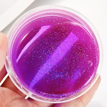 2019 Foam Clear Fluffy Slime DIY Crystal Lizun Dough Anti Stress Sludge Toy Rice grains Plasticine Modeling Clay for Kids toys newest hot sale squeeze cans flash powder clear slime scented stress relief toy sludge toys interesting toys creative diy toys