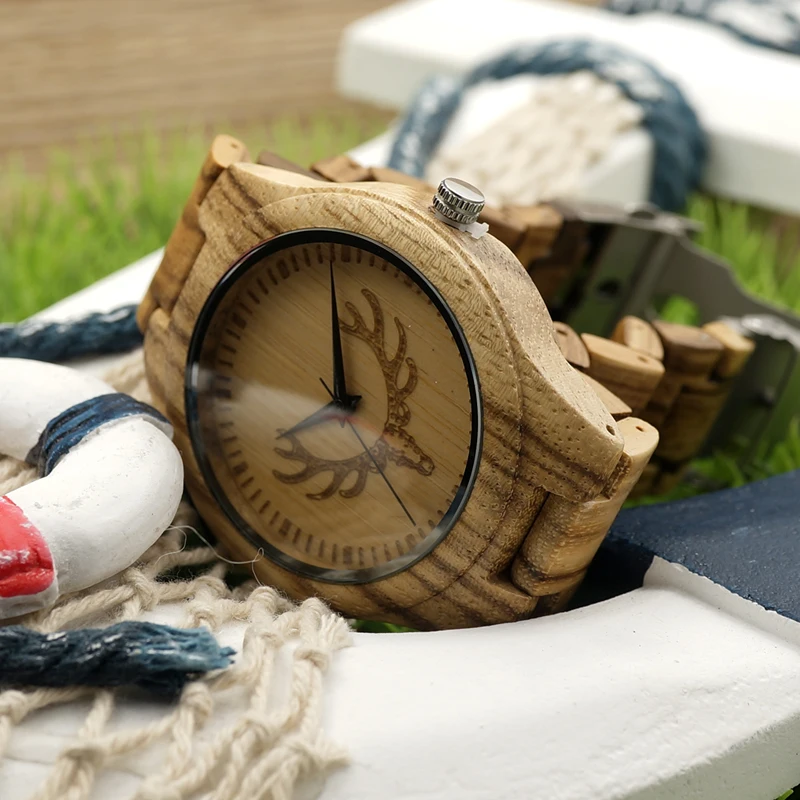 2017 BOBO BIRD Brand All Wooden Watch Men Casual Luxury Wood Strap Wristwatches Gifts Watch reloj masculino C-K29