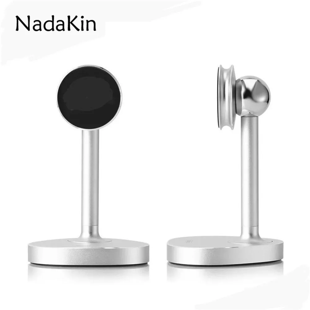 

360 Degree Rotation Magnetic Desktop Holder Stand for iPhone and Other Mobile Phones Tablet PC Magnet Desk Holder