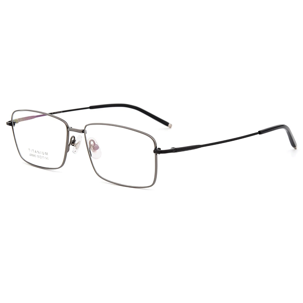 Cena Gmei optyczne Ultralight 100% czysty tytan pełna obręczy okulary rama dla biznesmenów krótkowzroczność czytanie okulary korekcyjne LR8980