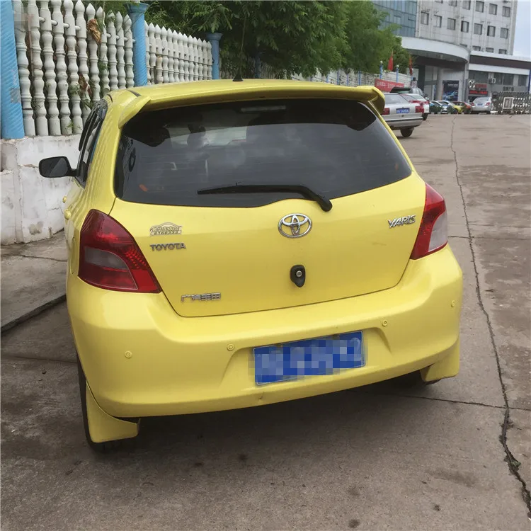 Для Yaris спойлер 2008-2013 Toyota Yaris хэтчбек спойлер YDKD ABS Пластиковый материал заднее крыло автомобиля Цвет задний спойлер