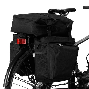 

37L 3-IN-1 Waterproof Bike Bag MTB Road Bike Bicycle Rear Rack Pannier Bag Cycling Rear Seat Bag Shoulder Bag Bike Accessories