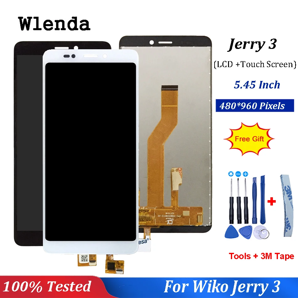 

5.45 Inch Inch For Wiko Jerry 3 LCD Display+Touch Screen Digitizer Assembly Replacement +Tools