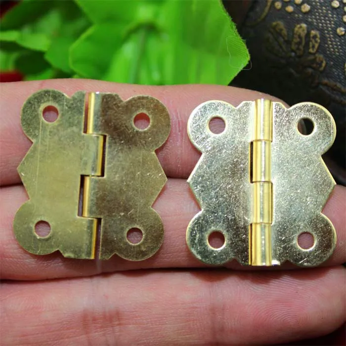 50PCS 25*30mm 1.2 inch 180 degree golden hinge Wooden Gift Box Hinge