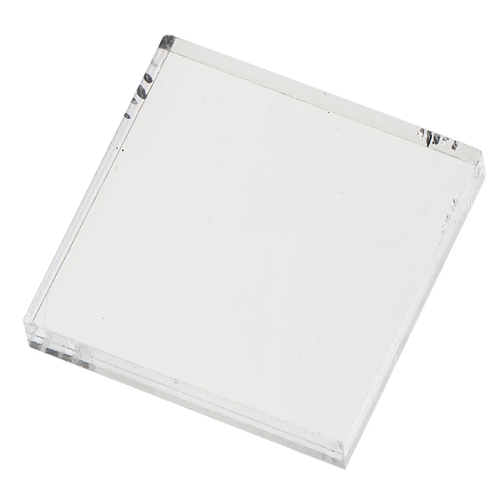Clear Acrylic Block Stamp Blocks Stamping Scrapbooking Craft Tool 5x5cm