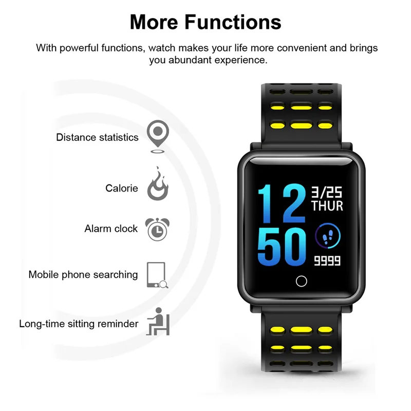 N88 Smart Band IP68 Waterproof Smart Watch Men Bracelet Blood Pressure Heart Rate Monitoring Sport Fitness Tracker Wristband N88 Smart Band IP68 Waterproof Smart Watch Men Bracelet Blood Pressure Heart Rate Monitoring Sport Fitness Tracker Wristband