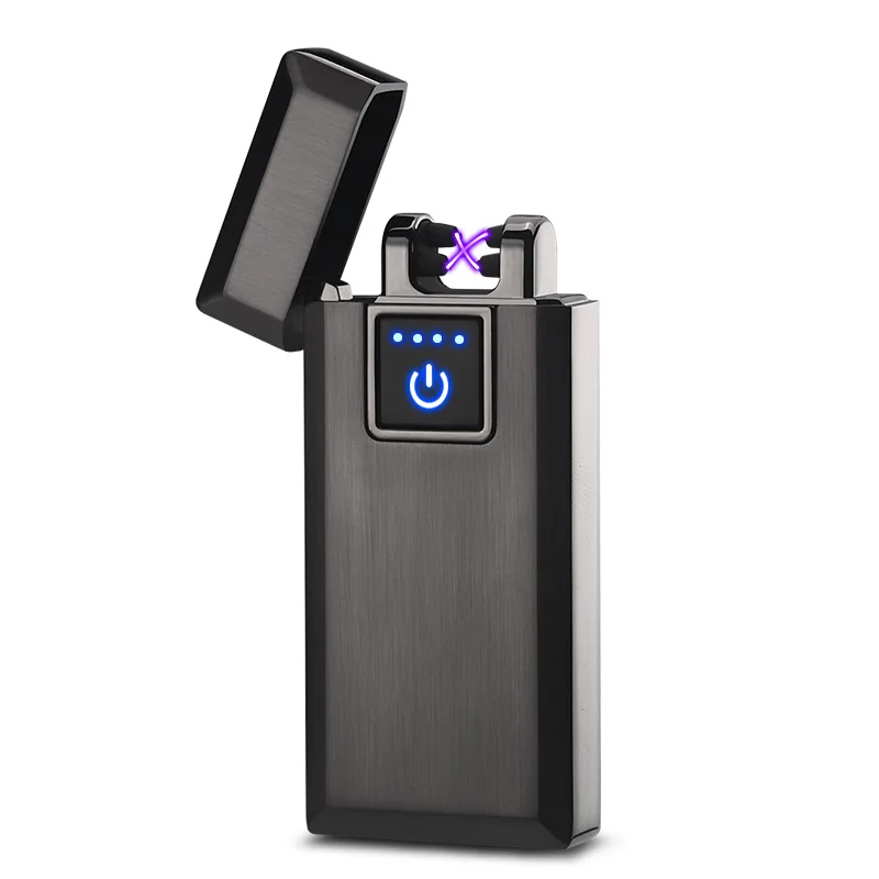 Зажигалка для сигарет с сенсорным выключателем дисплей питания USB зарядка