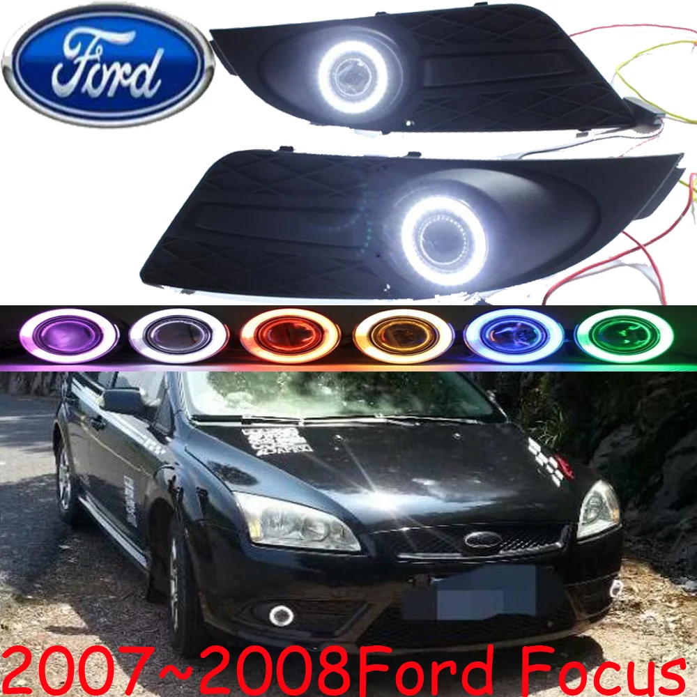 one set car bumper headlight for Ford Focus fog light 20072008y car
