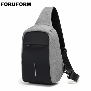 

Hot 2018 Casual Men's Chest Bag Canvas Sling Bag Multifunctional Small Male Crossbody Bags Fashion Shoulder Bag LI-1932