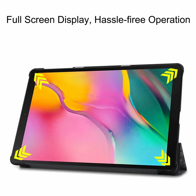 Ultra Slim Flip Стенд Магнитная Smart Case для Samsung Galaxy Tab 10,1 2019 SM-T510 SM-T515 Закаленное стекло пленка для T510 + стилус