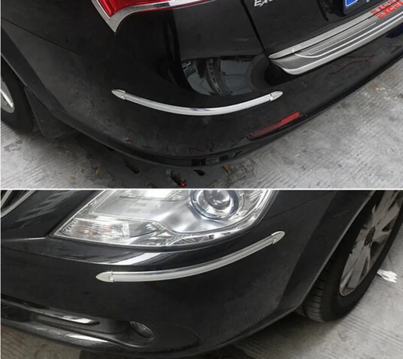 

Car Styling 4pcs Car bumper silver Anti-collision Strip Protector For Opel Astra G/GTC/J/H Corsa Antara Meriva Zafira Insignia