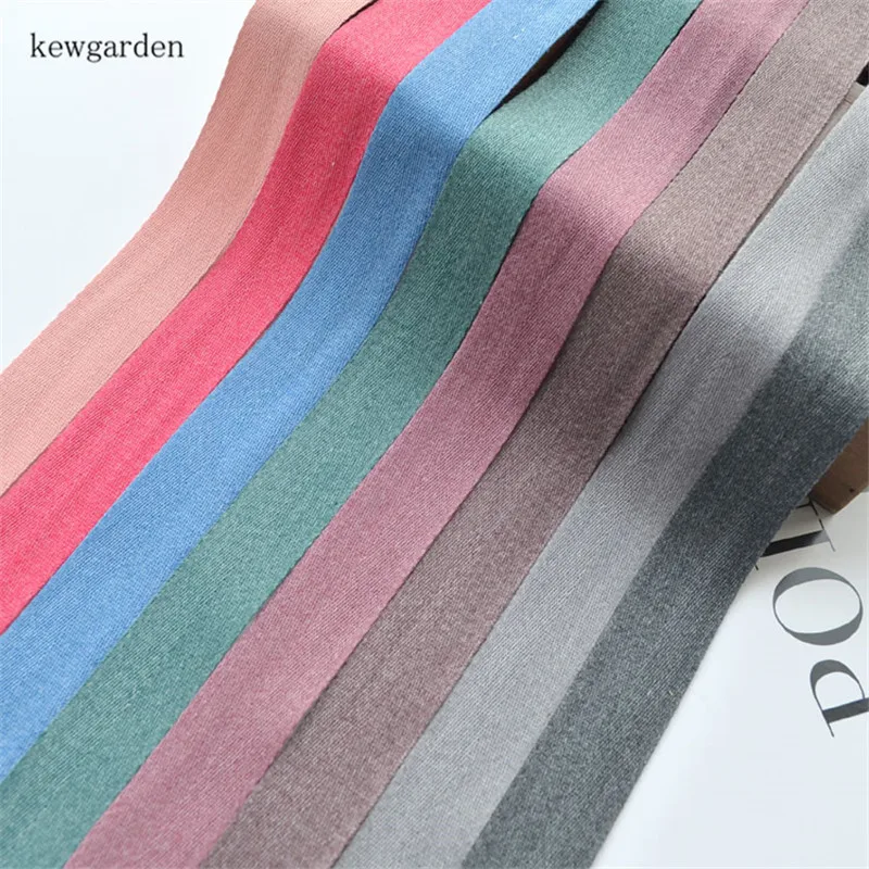 

Kewgarden Soft Cotton Ribbons 1" 25mm Handmade Tape Satin Ribbon DIY Hair Bowknot Brooch Earrings Accessories Webbing 5 Yards