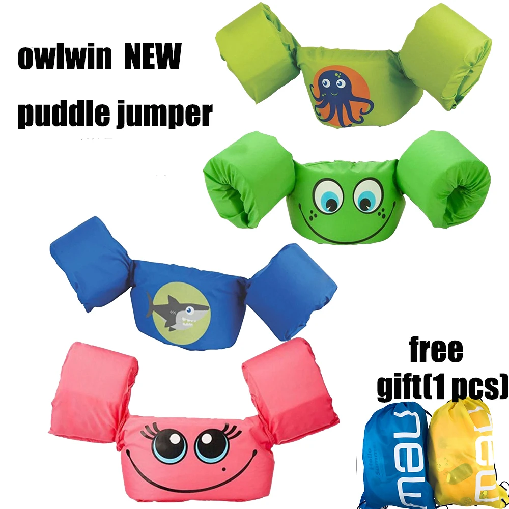 

Puddle Jumper Basic Life Jacket Child life vets For Swimming Water Sports maio feminino praia 2018 arm ring owlwin new 24 styles