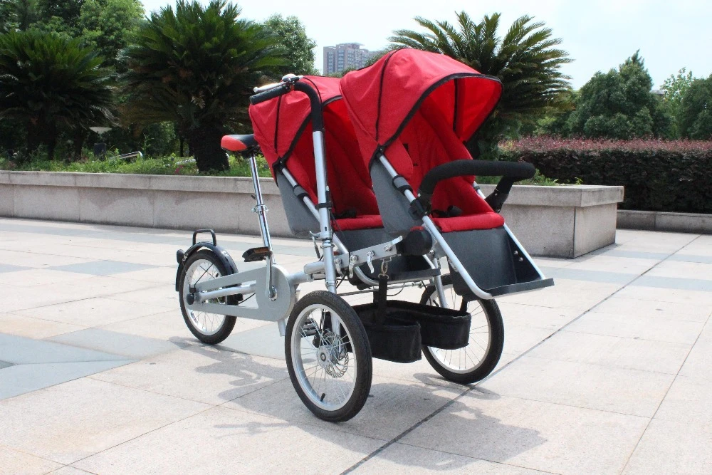 16 Pouces Velo Transporteur Carrinho Double Bebe Sieges Pour Jumeaux 3 En1 Poussettes Pliant Mere Velo Poussette Convertible Poussette Aliexpress