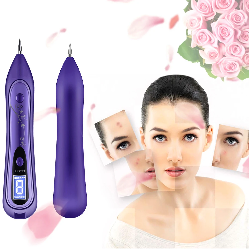 

Mole Removal Pen Portable USB Rechargeable Skin Tag Removal Tool Kit with 8 Strength Levels Professional Beauty Pen
