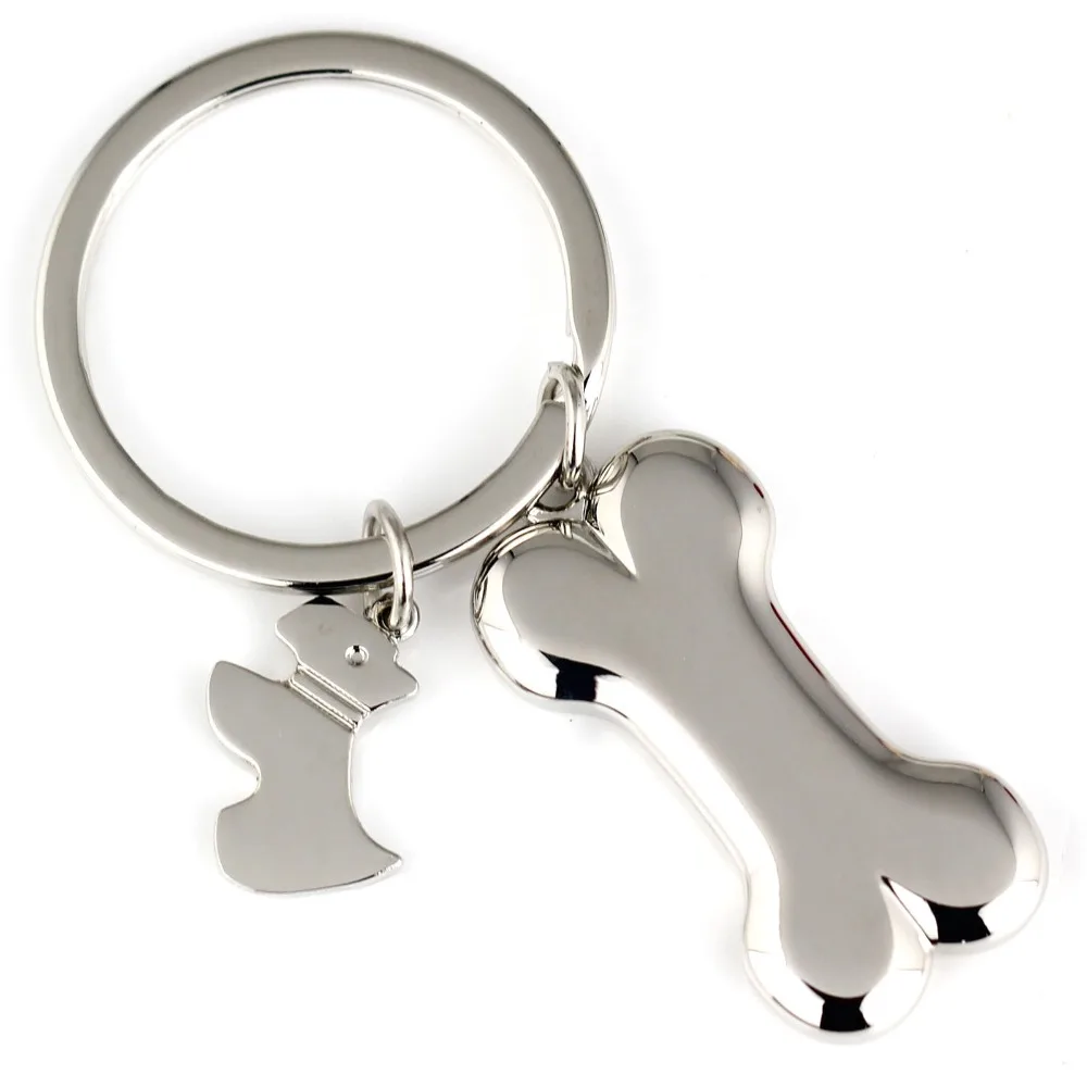 

bones keychain cute key ring for women dog keychain Schnauzer key chain key holder portachiavi chaveiro llaveros bag charm