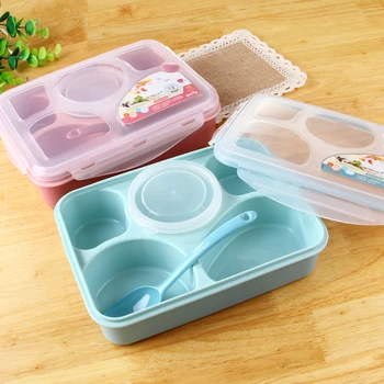 

Large Capacity 1000ml Plastic Lunch Box Microwave oven Bento Box Food Container Lunchbox Leak-Proof BPA Free