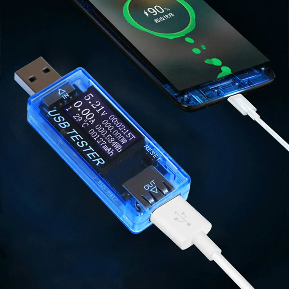 Цифровой диспплей 4 V-30 V USB тестер ток Напряжение Зарядное устройство Ёмкость доктор Qc2.0/3,0 Quick Charge Мощность банк вольтметр