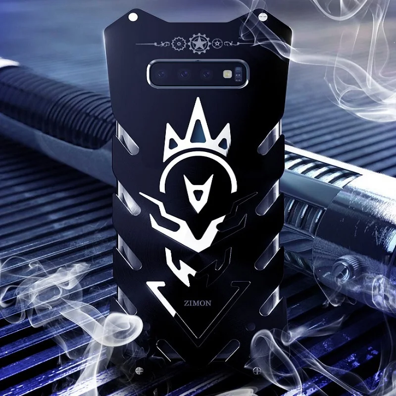

Metal S10 case Zimon Heavy Duty case for Samsung S10 plus fundas phone case for Samsung Galaxy S10E Powerful Shockproof Luxury
