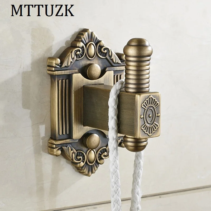 Mttuzk Antique Brass Clothes Hooks Kitchen Hook Bathroom Robe Hook