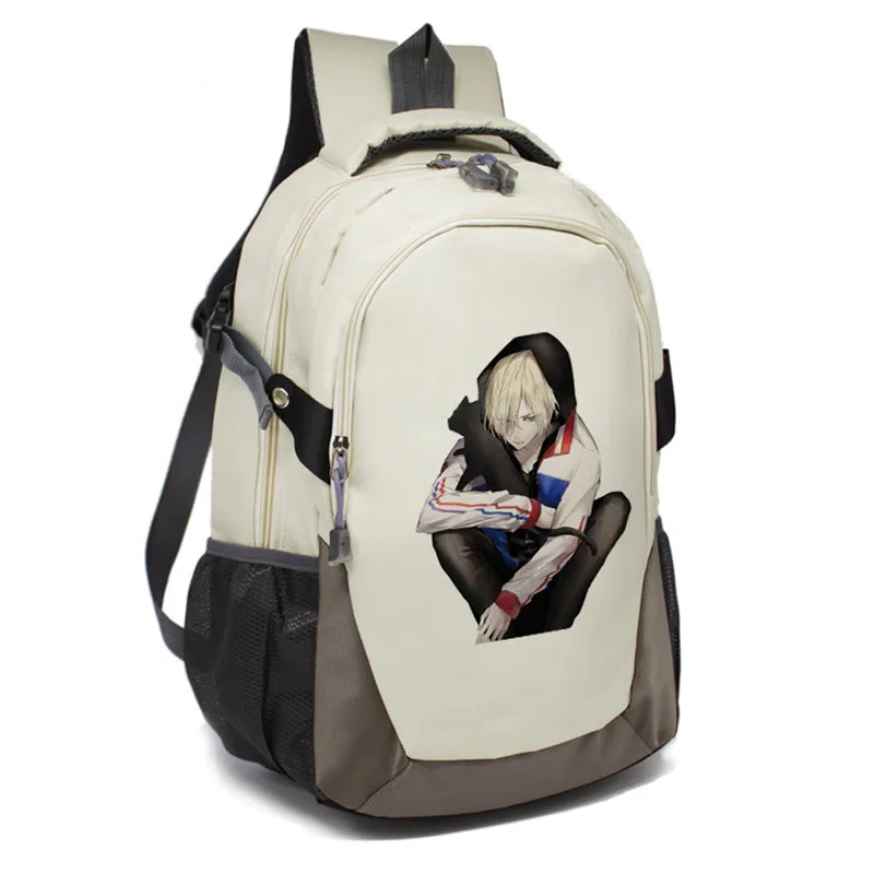 Yuri en el hielo dibujos animados mochila Japón anime Víctor Nikiforov Yuri plisetsky Cosplay hombro mochila escolar Yuri en el hielo dibujos animados mochila Japón anime Víctor Nikiforov Yuri plisetsky Cosplay hombro mochila escolar