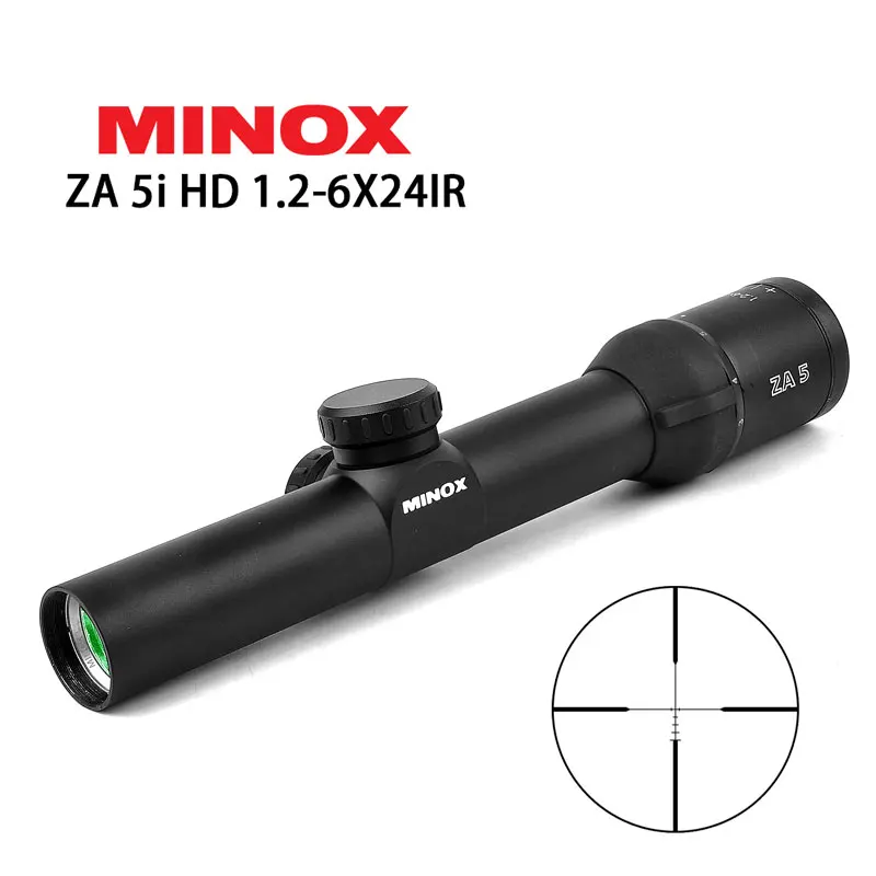 MINOX HD ZA5I 1 2 6x24 ИК тактический оптический прицел для винтовки AK47 AR15 M4 Caza Oxota