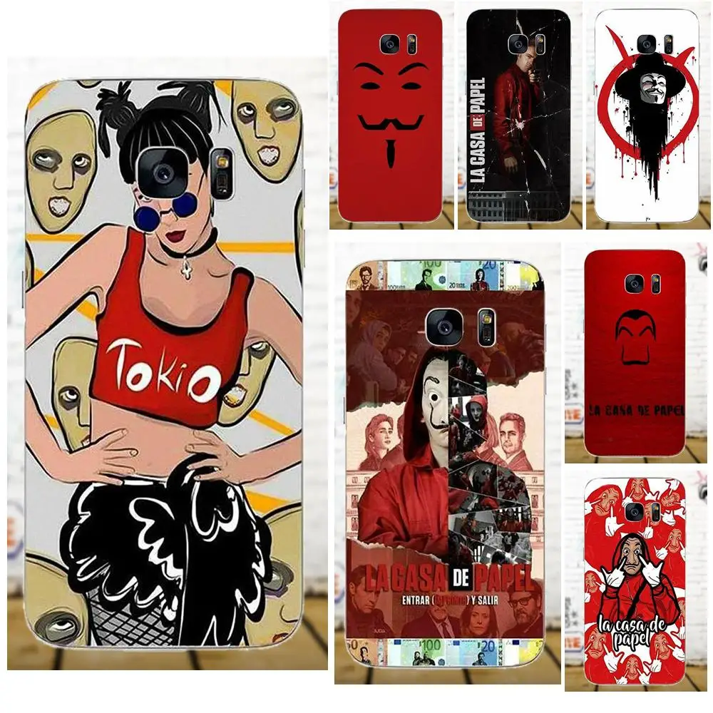

Diwqxr Spain Tv La Casa De Papel TPU Fashion For Apple iPhone 4 4S 5 5C SE 6 6S 7 8 Plus X For LG G4 G5 G6 K4 K7 K8 K10
